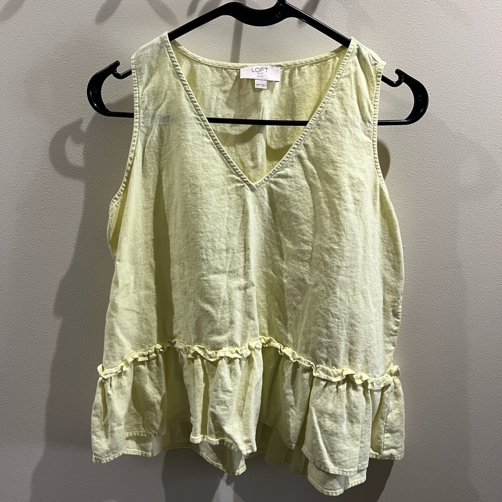 LOFT Women's Linen Tank Top